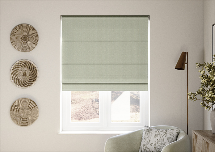 Montierre Stripe, Drift Blue - Roman Blind - Image 3